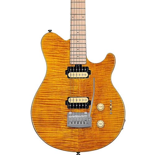 Sterling By Music Man Axis AX3 Flame Maple Trans Gold