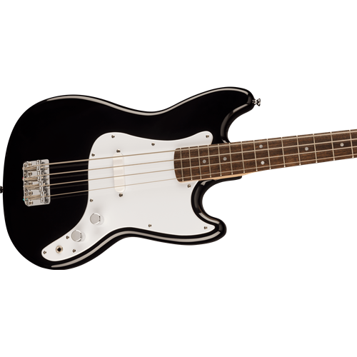 Squier Sonic Bronco Bass, Laurel Fingerboard, White Pickguard, Black