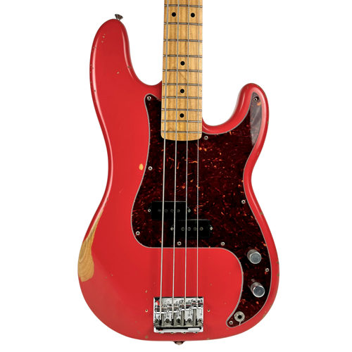 Used Fender Road Worn '50s Precision Bass, Maple Fingerboard, Fiesta Red with Hard Case