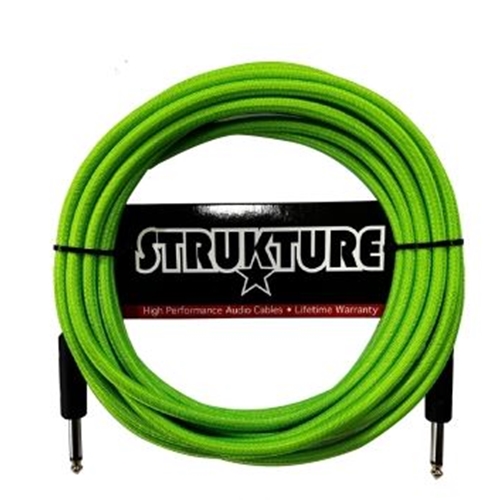 Strukture 18'6" Instrument Cable - Neon Green