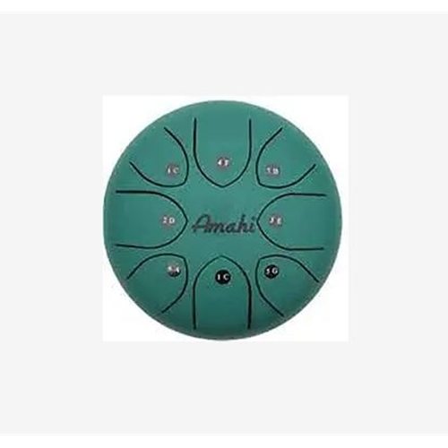Amahi Steel Tongue Drum 6" Green w/Bag