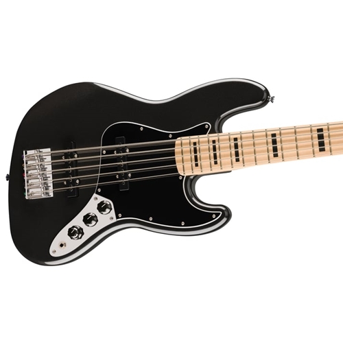 Squier Affinity Series Maple Fingerboard Black Metallic Active Jazz Bass V