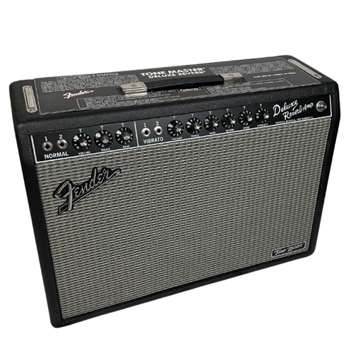 Used Fender Tone Master Deluxe Reverb Amp With Footswitch And Cover