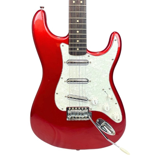 Used Squier Vintage Modified Surf Strat, Lipstick Pickups, Candy Apple Red Electric Guitar