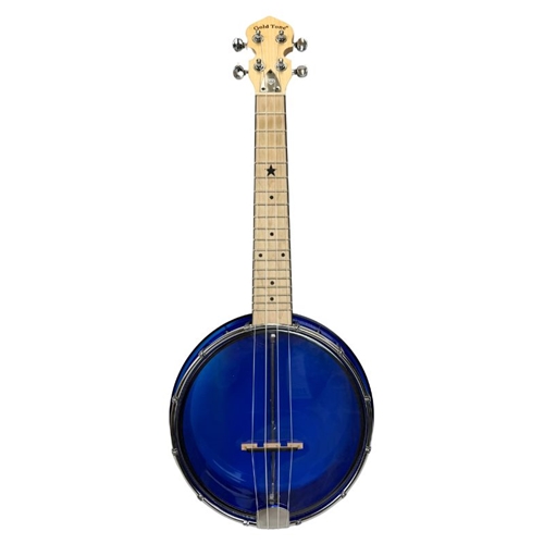 Used GoldTone Little Gem (Sapphire): See-Through Banjo-Ukulele with Bag