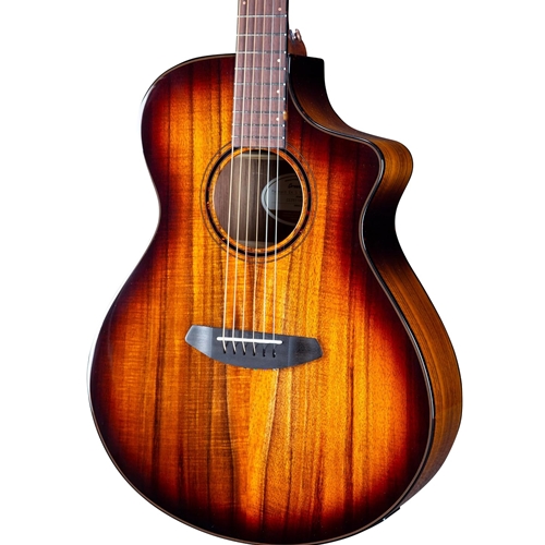 Breedlove Pursuit Exotic S Concert Edgeburst CE Koa-Koa Acoustic-Electric Guitar