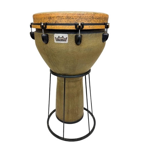 Used Remo 16" Mondo Earth Djembe w/ soft case and Stand